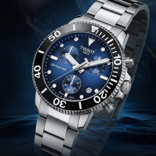 Luxury Watch Seastar 1000 Chronograph Blue