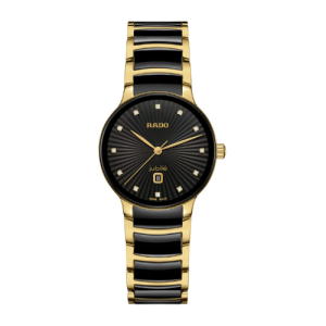Rado Centrix Diamonds new gold Black 22