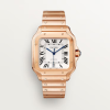 Cartier Men's Rose Gold Santos Swiss Eta