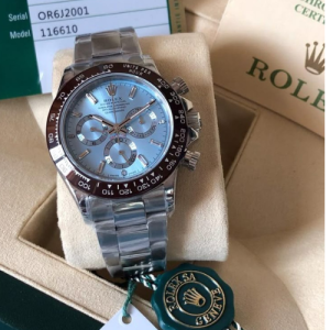 Rolex Daytona Platinum Baguette Diamond Dial Swiss Eta