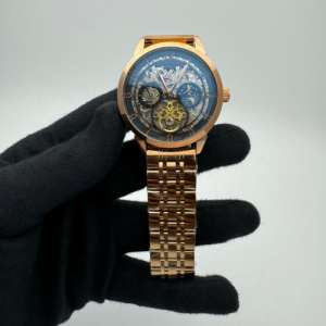 Patek Philipe Skeleton Moon Phase Watch Mechanical