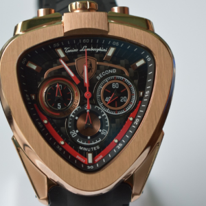 Lamborghini Spyder Chronograph Black Carbon Fiber Dial Men's Watch