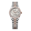 Rolex Datejust 31MM Steel And Rose Gold Diamond Bezel Floral Dial Jubilee Swiss Eta