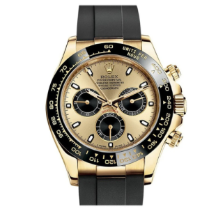 Rolex Cosmograph Daytona Oyster Black And Yellow Gold Swiss Eta