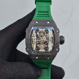 Richard Mille RM35-01 Rafael Nadal Forged Carbon Case with Green Strap