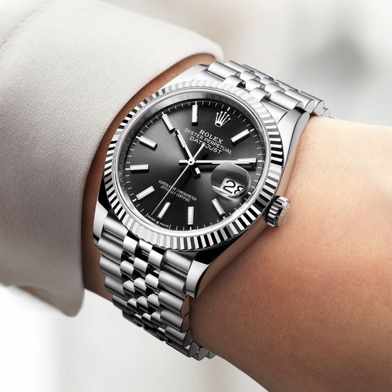 Rolex Datejust men Oystersteel Black