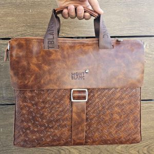 Mont Blanc Laptop Bag M3308-1 Brown