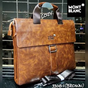Mont Blanc Laptop Bag 3308-1 Brown