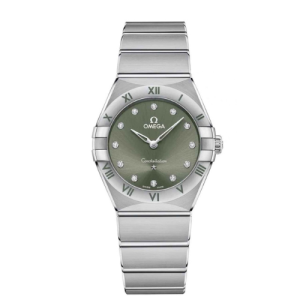 Omega Constellation Green 28mm Stainless Steel Ladies