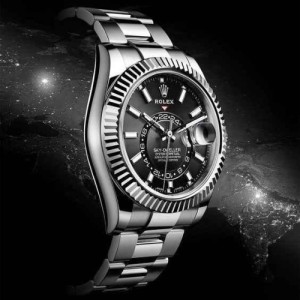 Rolex Sky Dweller Silver Black Dial