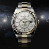 Rolex sky dweller two tone white dial 533