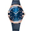 Omega constellation co axial master chronometer 41 mm Rose Gold Blue