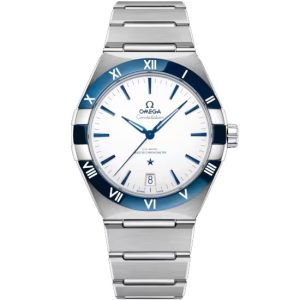 Omega Constellation White Blue 11