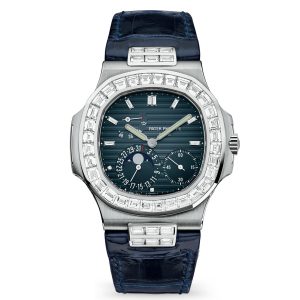 Patek Philippe Nautilus Blue Diamonds Men Watch 27