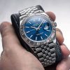 Rolex Datejust men Oystersteel Blue