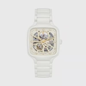 Rado True Square Automatic Open Heart White